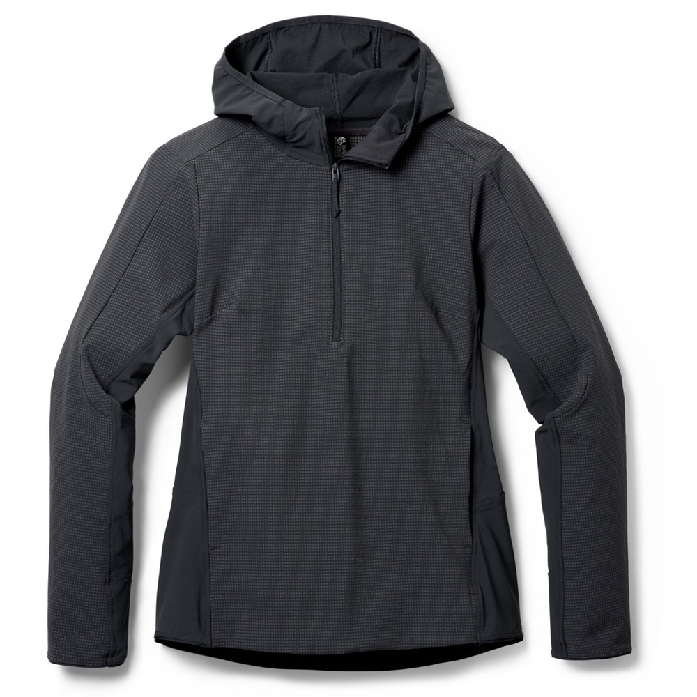 ✨NWT✨ MOUNTAIN HARDWEAR Women's Rock Intelligence Hybrid Hoodie Dark Storm Sz S